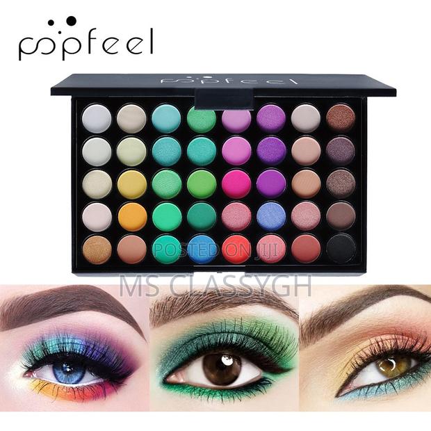 Popfeel 40 Colors Eye Shadow Palette Shimmer Matte Caramel S · Photo 4