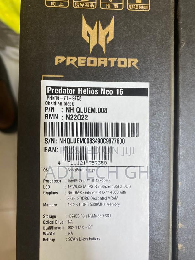 New Laptop Acer Predator Helios 16 16GB Intel Core I9 SSD 1T · Photo 5