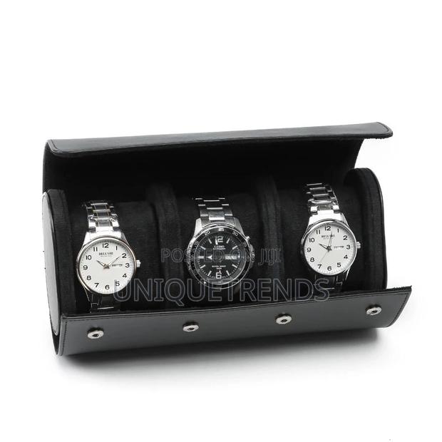 Genuine Leather 3 Slot Watch Case · Photo 1