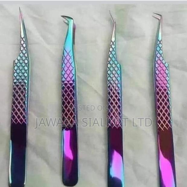 Eye Lash Extension Tweezer With Fiber Tip Stainless Steel · Photo 3