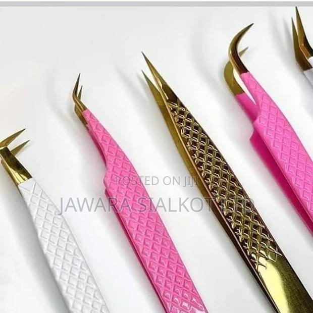 Eye Lash Extension Tweezer With Fiber Tip Stainless Steel · Photo 4