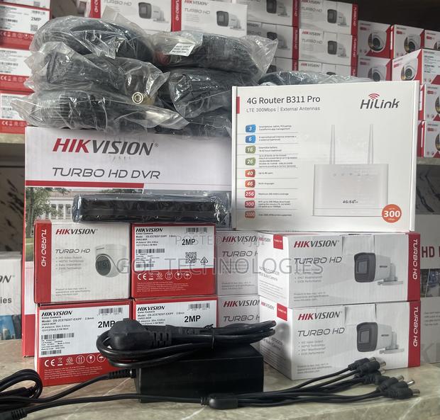 8ch Complete Kit Hikvision With 4g Router 1tb Surveillance · Photo 2