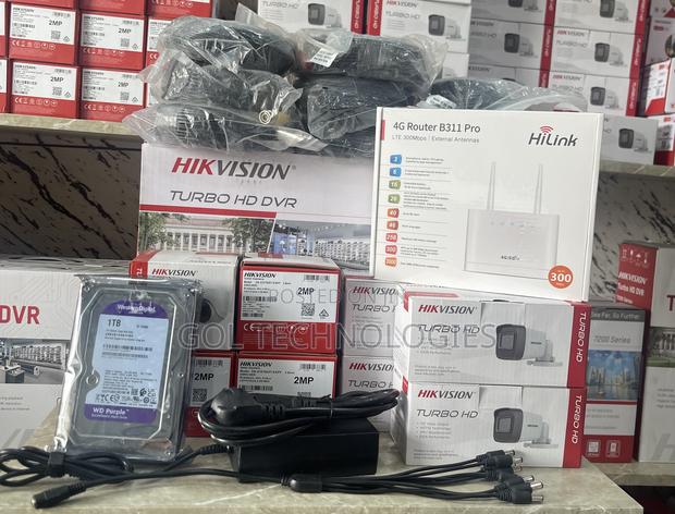 8ch Complete Kit Hikvision With 4g Router 1tb Surveillance · Photo 1