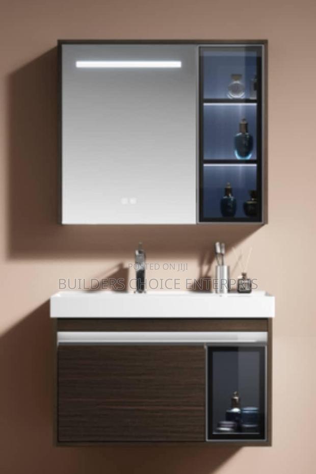 Cube Sensor Vanity_cabinet Basin With Sensor Led Lights · Photo 1