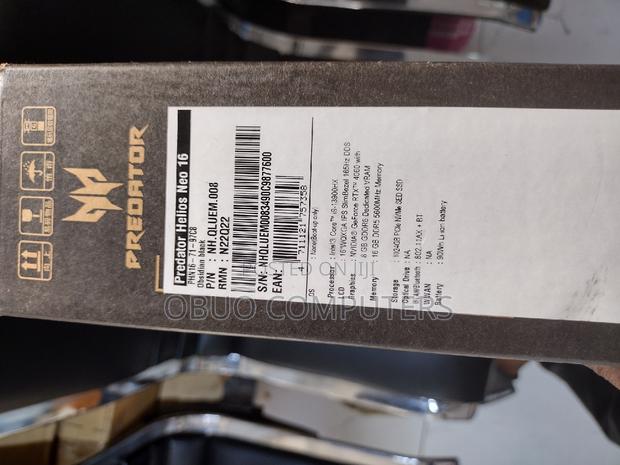 New Laptop Acer Predator Helios 16 16GB Intel Core I9 SSD 128GB · Photo 3