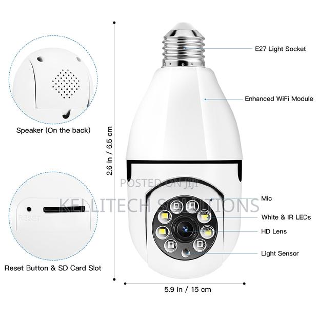 360degree HD Bulb CCTV Camera With Mobile App · Photo 1