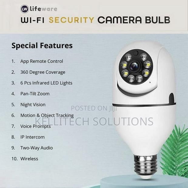 360° Bulb CCTV Camera With Clear Night Vision · Photo 1