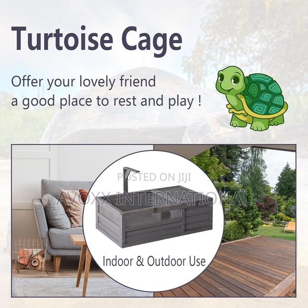 Grepatio Tortoise Enclosure, Tortoise House W/ Light Support · Photo 3
