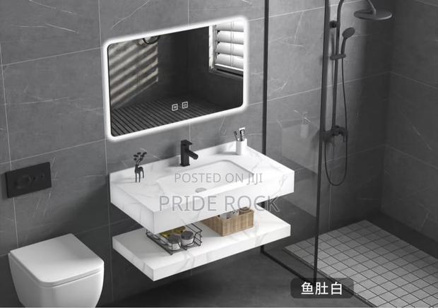 Cabinet Basin With Led Mirror and Mixture Tap · Photo 1