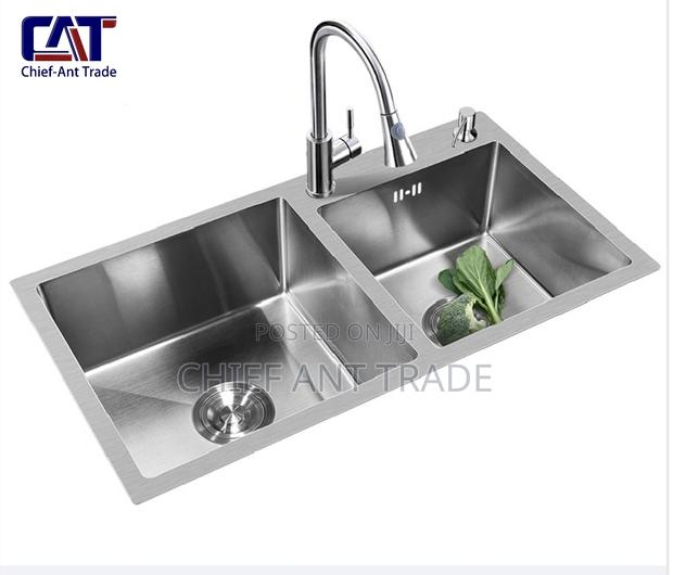 Double Silver Sink + Accessories. 7843 · Photo 2
