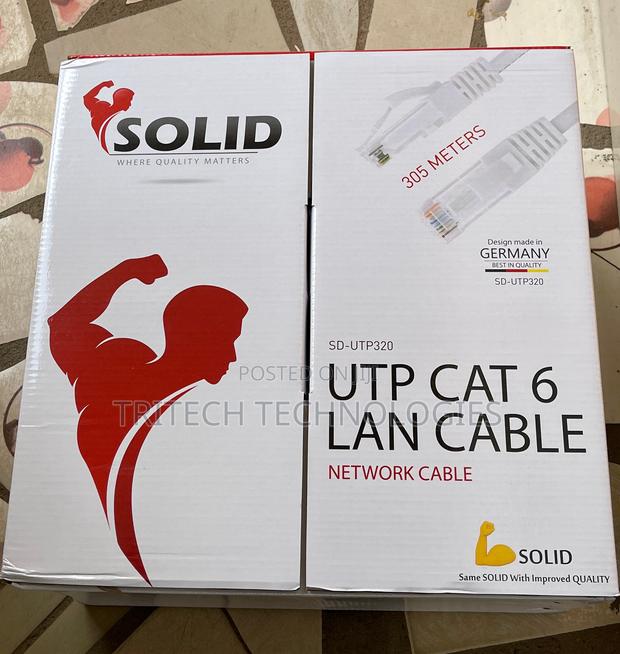 Cat6 Utp Cable 305m Solid (Gray Color) · Photo 1
