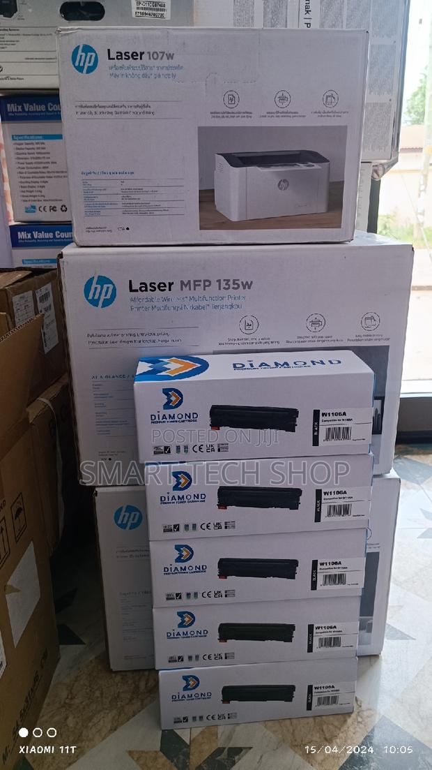 W1106A Laser 107a/107w/MFP 135a/ 135w/137fnw/137fwg; Black · Photo 3