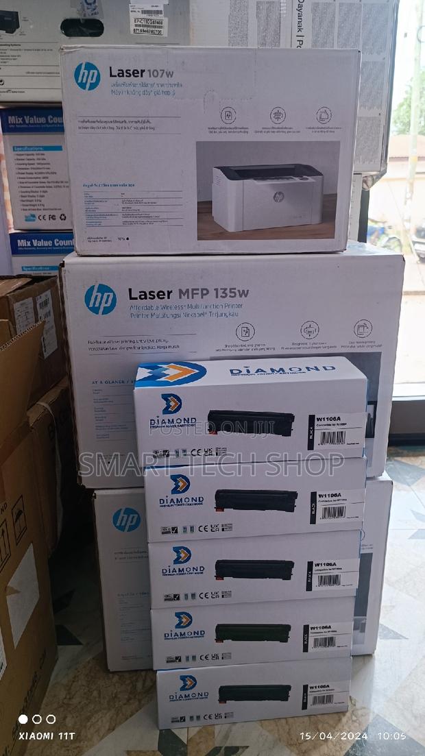 W1106A Laser 107a/107w/MFP 135a/ 135w/137fnw/137fwg; Black · Photo 4