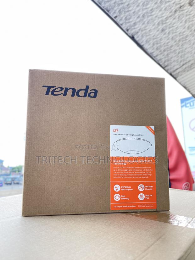 Tenda I27 Av3000 Wi-Fi 6 Ceiling Access Point Dual Band · Photo 1