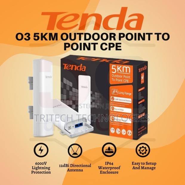 Tenda 03 5km Outdoor 2.4ghz Access Point Cpe · Photo 1