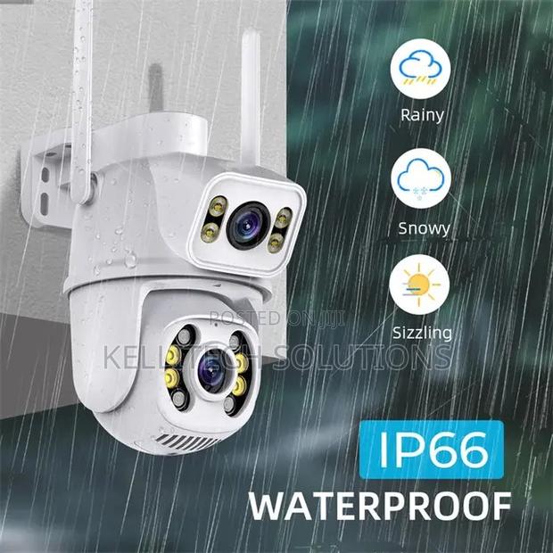 6MP Icsee Dual Lens CCTV Camera, Remote Monitoring · Photo 1