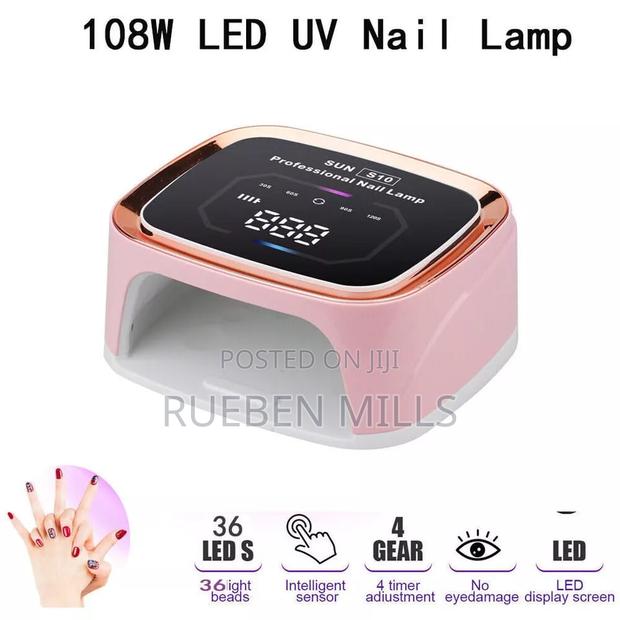 Pink Chargeable Sun S10 Professional Nail Dryer Gel Machine · Photo 2