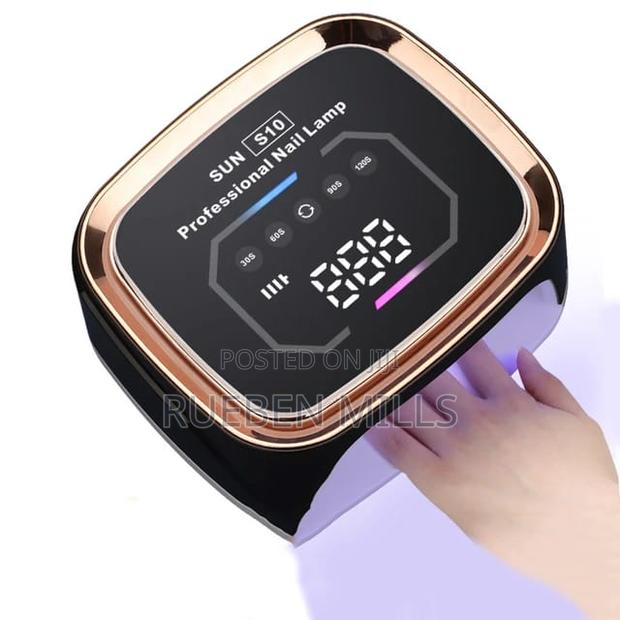 Black Rechargeable Wireless Sun S10 Gel Machine Nail Dryer · Photo 1
