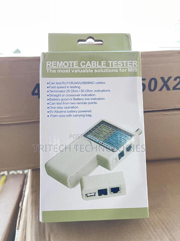 4 In 1 Remote Rj11 Rj45 USB BNC Lan Network Cable Tester · Photo 2