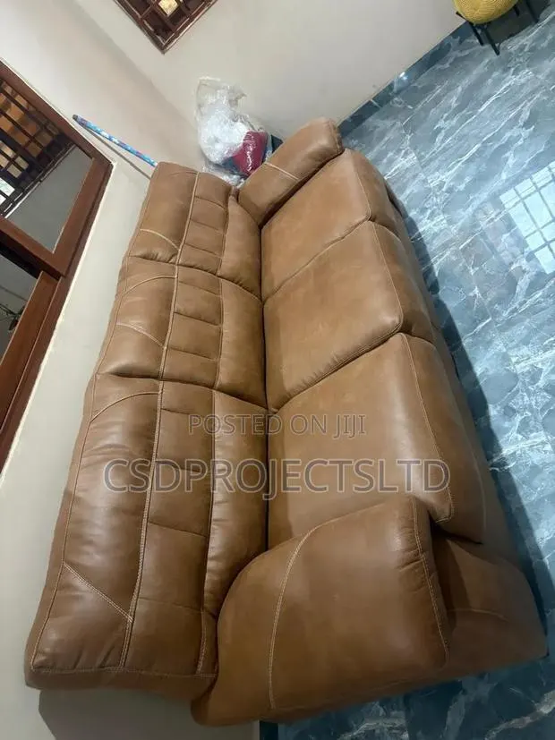 3-in-1 Pure Leather Sofa for Sale · Photo 1
