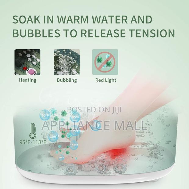 Foot Spa Massager With Heat, Bubble, Fatigue Relief · Photo 3