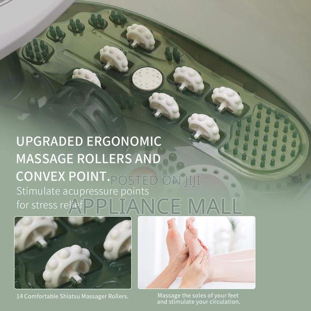 Foot Spa Massager With Heat, Bubble, Fatigue Relief · Photo 4