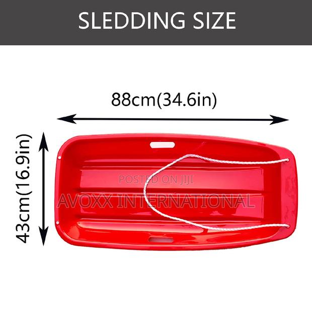 Saucer Sled , Plastic Snow Sled For Kids Adults - 4 Pieces · Photo 2