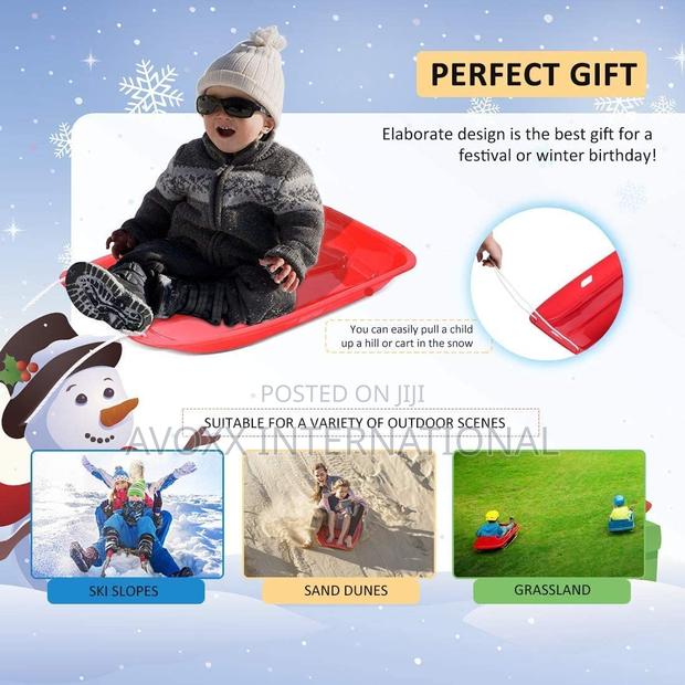 Saucer Sled , Plastic Snow Sled For Kids Adults - 4 Pieces · Photo 3