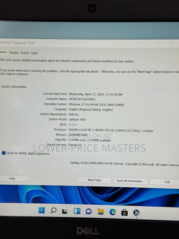 New Laptop Dell Latitude 5491 16GB Intel Core I7 SSD 512GB · Photo 2