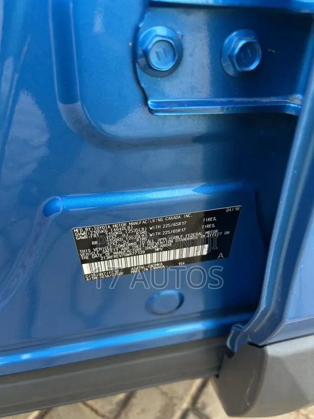 Toyota RAV4 XLE AWD (2.5L 4cyl 6A) 2016 Blue · Photo 1