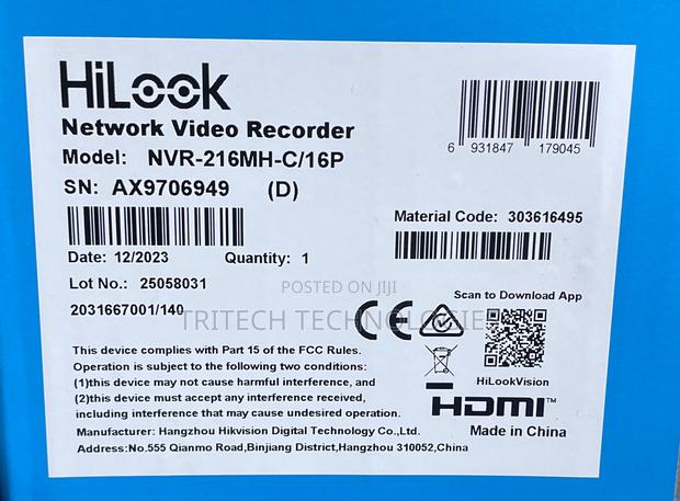 Hilook NVR-216mh-C/16p 16ch NVR With Poe · Photo 4
