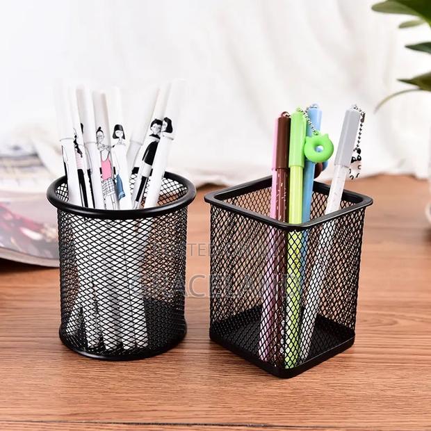 2 PCS Office Desk Pen Pot Ruler Scissor Pencil Holder Cup · Photo 3
