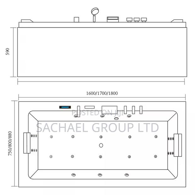 Rectangle Jacuzzi Bathtub · Photo 4