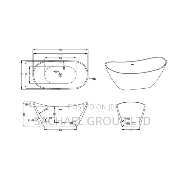 Ceramic Bathtub With Freestand · Photo 5