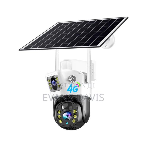 Outdoor Sim Card Bulb Camera (Dual Lens) With Solar Panel · Photo 2