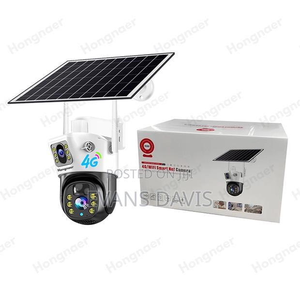 Outdoor Sim Card Bulb Camera (Dual Lens) With Solar Panel · Photo 3