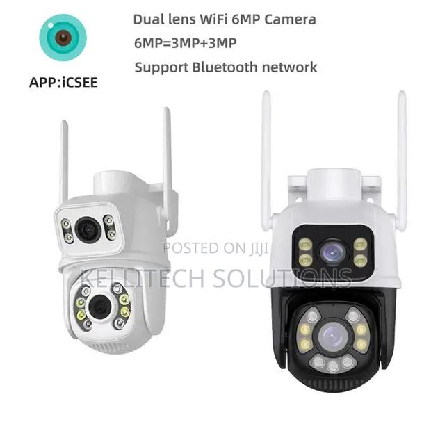 Double Lens CCTV Camera, 6MP Wireless · Photo 1