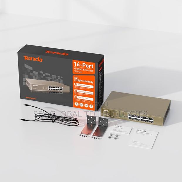 Tenda TEG1016D 16 Port 10/100/1000 MBPS Gigabit Switch · Photo 1