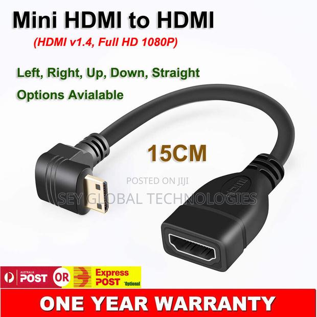 High Quality Mini HDMI Male to Standard HDMI Female (0.15m) · Photo 1