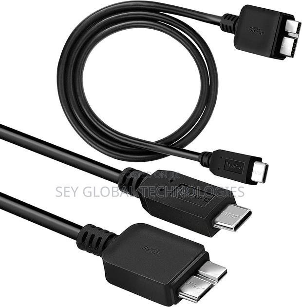USB C to Micro USB Adapter Cable (Type C to Micro B) for HDD · Photo 1