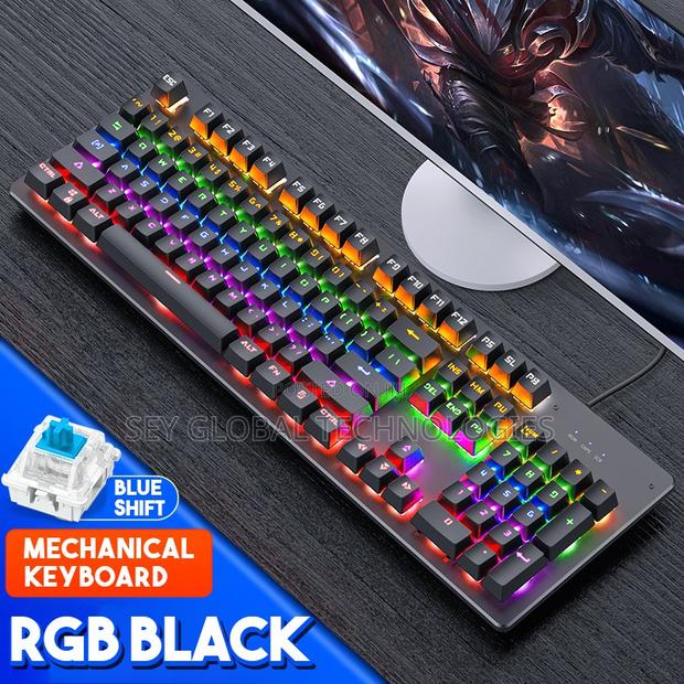 MILANG Gaming Wired Keyboard Mouse With Cool RGB Backlit · Photo 1