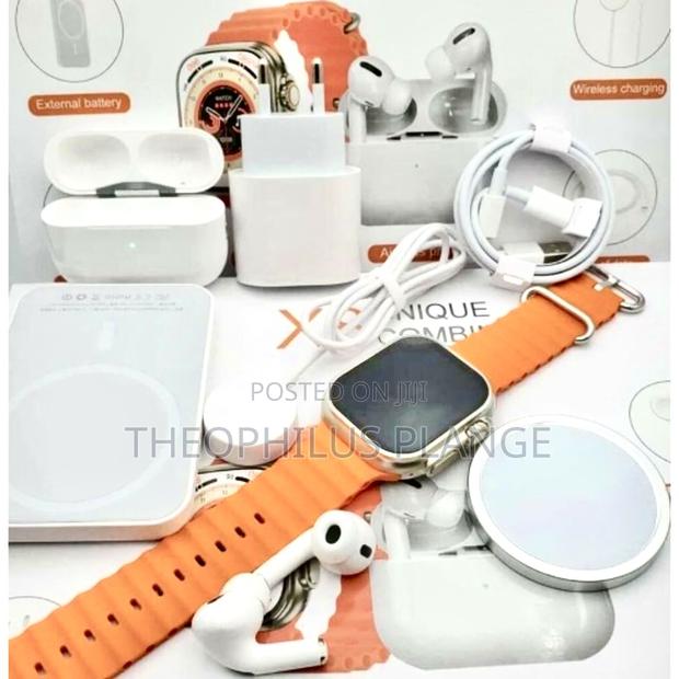 X8 Unique Smart Watch,Wireless Charger Power Bank Set · Photo 1