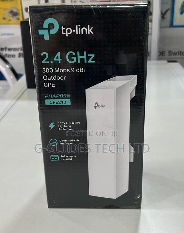 TP-Link CPE210 2.4ghz 300mbs 9dbi Outdoor Cpe Access Point · Photo 1