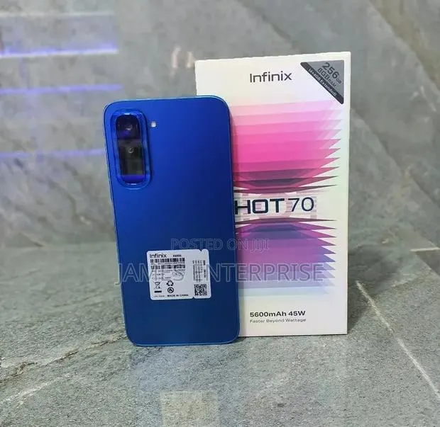 New Infinix Hot 70 256 GB Blue · Photo 1