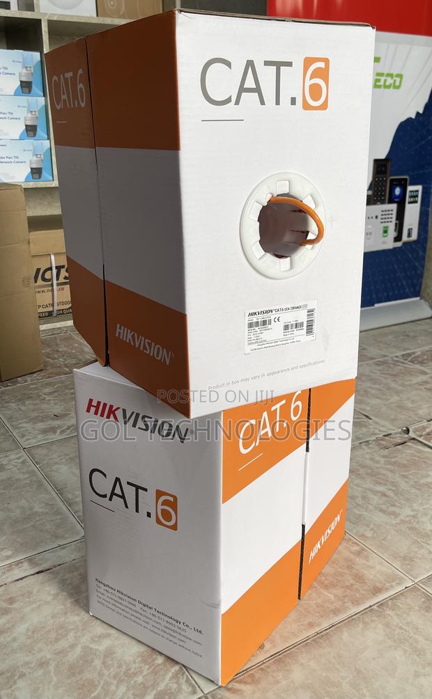 Hikvision Cat6 Cable Cca (Orange) Ds-1ln6uu/Cca · Photo 1