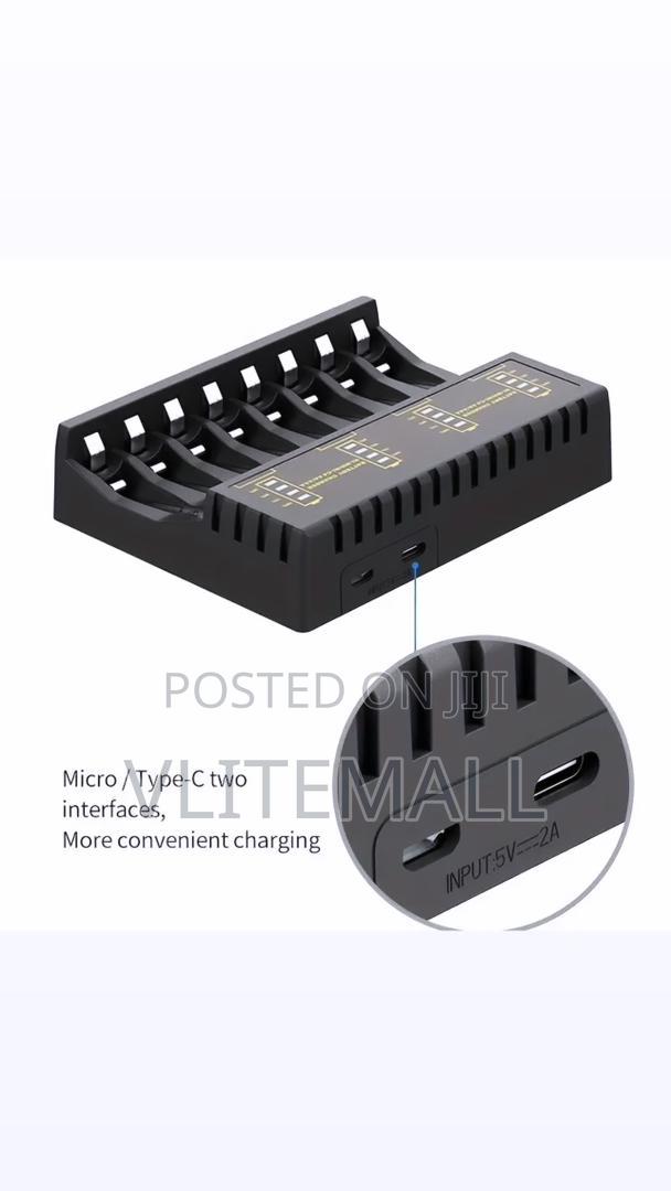 PUJIMAX Smart Battery Charger 8 Slots With LED Indicator · Photo 1