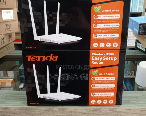 Tenda F3 Wireless Router 300mbps 2.4g Wi-Fi 3*5dbi Antennas · Photo 1