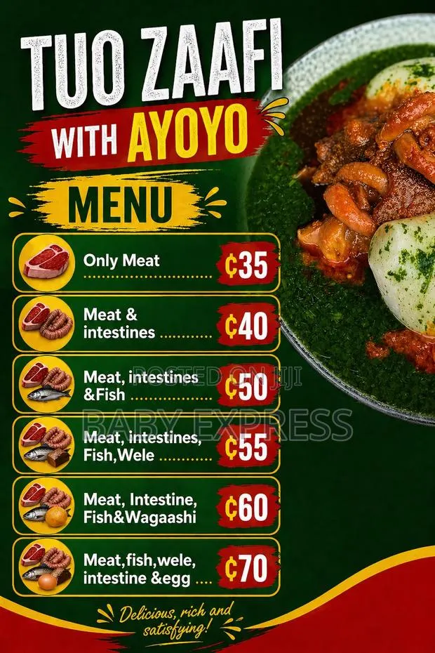 Authentic Tuo Zaafi Ayoyo Soup – Full Protein Plate · Photo 1