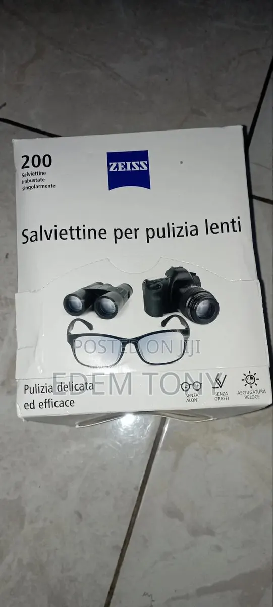 Zeiss Glasses Cleaning Wipes (200 Pieces) · Photo 1
