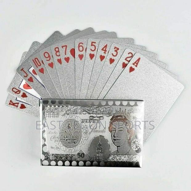 Playing Cards Plastic Poker Spa Game Cards Silver · Photo 1